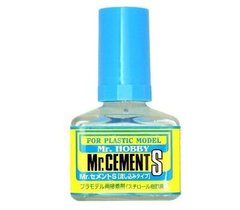 Mr.Cement S клей сверхтекучий для пластика, 40 мл (Gunze Sangyo MC129), аналог Tamiya 87038