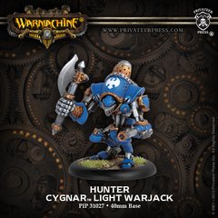 Cygnar Hunter Light Warjack, миниатюра Warmachine, неокрашенная (Privateer Press), собранная металлическая