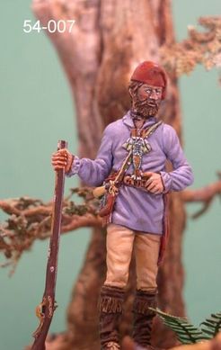54 мм "Toussaint Charbonneau" (French Trapper) w second Indian Head