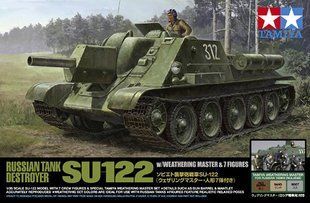 1/35 СУ-122 + 7 фигур + набор пигментов (Tamiya 25111)