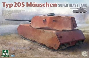 1/35 VK 100.01 Porsche Typ 205 Mauschen MAUS немецкий тяжелый танк (Takom 2159), сборная модель