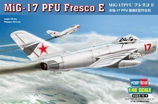 1/48 Микоян-Гуревич МиГ-17ПФУ советский самолет (HobbyBoss 80337) сборная модель