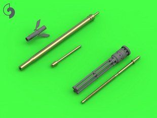 1/72 Детализация для Ми-24: пулемет ЯкБ-12,7 + штанга ПВД (Master AM-72-110), металл + смола