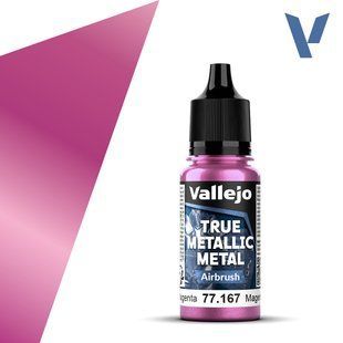 Crimson Magenta - Airbrush, серія металіків True Metallic Metal для аерографа, 18 мл (Vallejo 77167)
