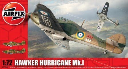 1/72 Hawker Hurricane Mk.I английский истребитель (Airfix 02067) сборная модель