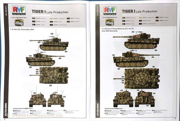 1/35 Pz.Kpfw.VI Ausf.E Tiger I позднего типа + инструмент для нанесения циммерита (Rye Field Model RFM RM-5015) сборная модель