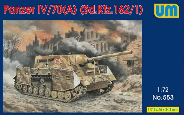 1/72 Panzer IV/70(A) Sd.Kfz.162/1 німецька САУ (UniModels UM553), збірна модель