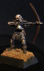 Скелет-лучник цілиться, Yal Мініатюра "Володар світу", метал, під 28-30 мм
