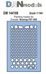 1/144 Покрасочные маски для Boeing 767-300 (DANmodels DM144108) для моделей Zvezda