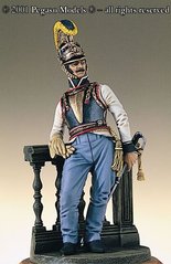 54 мм 2-ой офицер кирасир, Австрия, 1812 год
