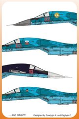 1/72 Декаль для самолетов Су-34 "Сирийские призраки" (Authentic Decals 7272)