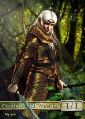 Elf Warrior #6 Token Magic: the Gathering (Токен) GnD Cards
