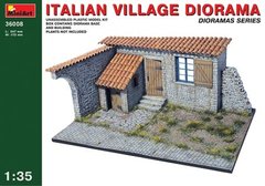 1/35 Фрагмент итальянской деревни (MiniArt 36008) сборная диорама