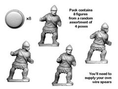 Древние (Ancients) - Citizen Spearmen in Cuirass (8) - Crusader Miniatures NS-CM-ANC001