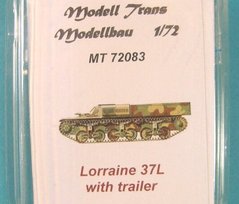1/72 Тягач Lorraine 37 L с прицепом (Modell Trans Modellbau 72083), смоляная сборная модель