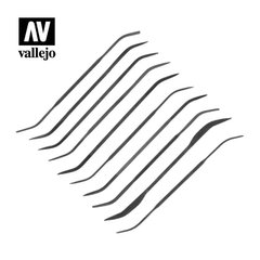 Комплект із 10 двосторонніх надфілів різної форми (Vallejo T03003)