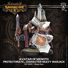 Avatar of Menoth, Protectorate character Heavy Warjack, миниатюра Warmachine (Privateer Press Miniatures PIP-32035), сборная металлическая неокрашенная