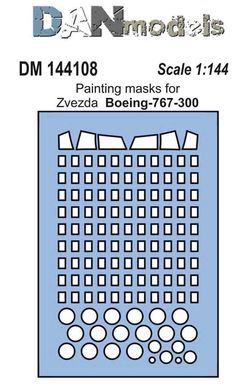 1/144 Покрасочные маски для Boeing 767-300, для моделей Zvezda (DANmodels DM 144108)