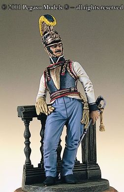 54 мм 2-ой офицер кирасир, Австрия, 1812 год
