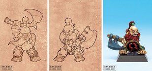 Confrontation Dwarfs Tir-Na-Bor - Boors with Axe - RACKNARG02