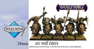 Dwarf Wars - Command – Orc Mounted Company - West Wind Miniatures WWP-DW-304-C