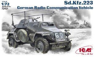 1/72 Sd.Kfz.223 німецький бронеавтомобіль радіозв'язку (ICM 72421), збірна модель