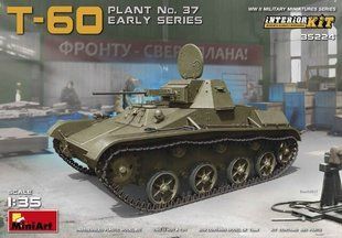 1/35 Т-60 завода №37 ранних серий, модель с интерьером (MiniArt 35224), сборная модель