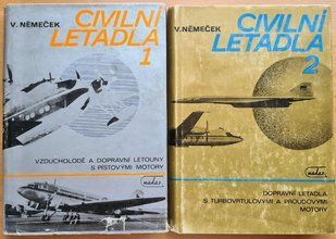 Комплект книг&nbsp;"Civilni Letadla. Том 1 + Том 2" Vaclav Nemecek (на чешском языке)