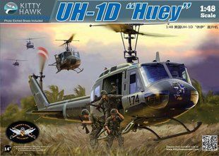 1/48 UH-1D Huey американський гелікоптер (Kitty Hawk 80154) інтер'єрна модель