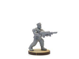 Catachan Jungle Fighter with Lasgun, миниатюра Warhammer 40.000, пластиковая (Games Workshop)