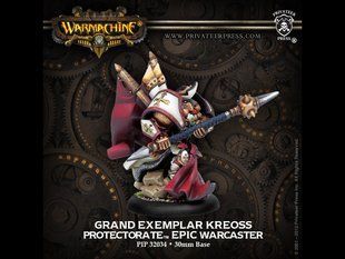Epic Warcaster Grand Exemplar Kreoss, Protectorate of Menoth, мініатюра Warmachine (Privateer Press Miniatures 32034), збірна металева