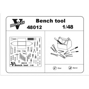 1/48 Слюсарні інструменти з ящиком (Vmodels 48012), фототравлені