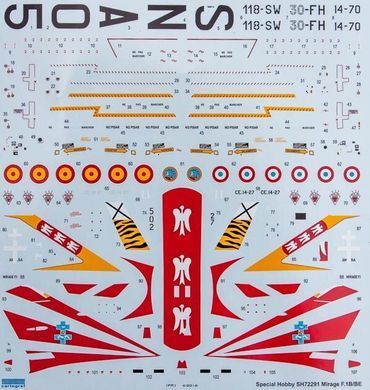 1/72 Dassault Mirage F.1B/BE (Special Hobby SH72291) сборная модель