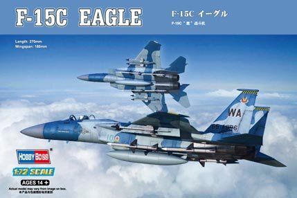 1/72 F-15C Eagle американский самолет (HobbyBoss 80270) сборная модель