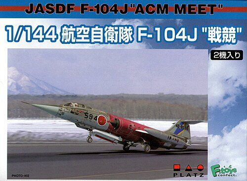 1/144 JASDF F-104J ACM Meet, в упаковці ДВІ моделі (Platz PF-12) БЕЗ КОРОБКИ