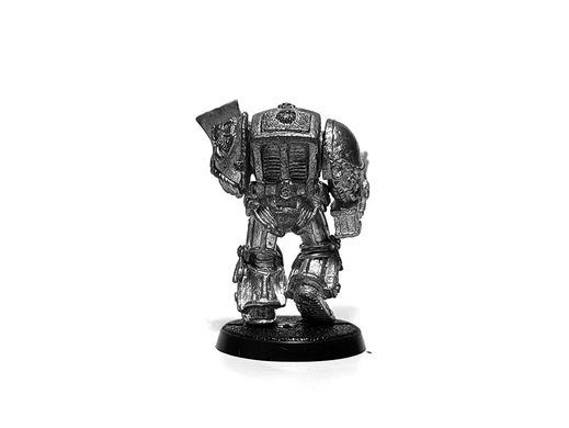Rogue Trader Era Grey Knights Terminator with Assault Cannon, мініатюра Warhammer 40k (Games Workshop), металева зібрана нефарбована
