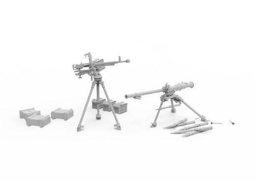 1/35 Зброя підтримки піхоти: ДШКМ та СПГ-9 (AK Interactive AK35005), збірні пластикові