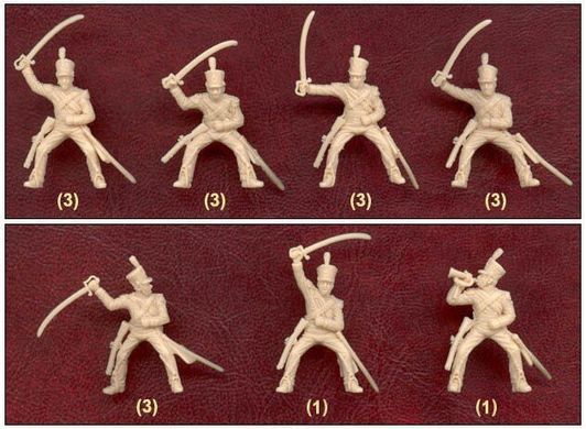 1/72 Британская легкая кавалерия 1815 года, наполеоновские войны, 17 конных фигур (Italeri 6094)