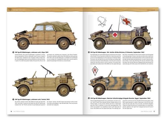 Книга "D.A.K. Profile Guide" - розфарбування техніки німецького африканського корпусу, 108 сторінок (англійською мовою)