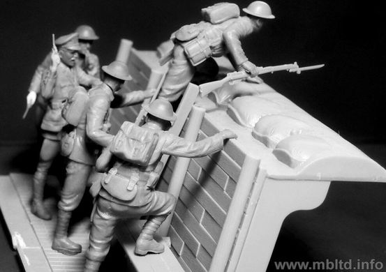 1/35 Британская пехота перед атакой, Первая мировая война (Master Box 35114)