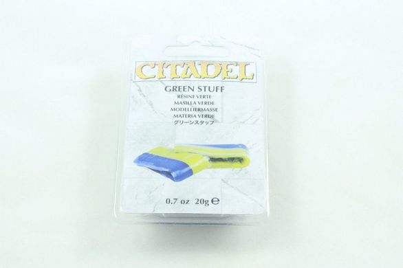 Citadel Green Stuff. Двухкомпонентная шпатлевка для скульптурирования (зеленка, милипут, пластика) 20 г