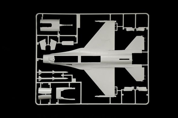 1/48 F-16A Fighting Falcon американський винищувач (Italeri 2786), збірна модель