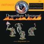DragonRune Miniatures - Bodyguard Orcs Command Set w/Leader - DRGNRN-DR-121