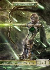 Elf Warrior #7 Token Magic: the Gathering (Токен) GnD Cards