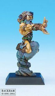 Kyran the Hunter, миниатюра Confrontation (Rackham BAMA01), сборная металлическая неокрашенная