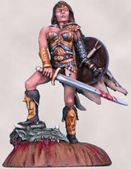 Cadwell - Dragon&amp;apos;s Blood - Female Warrior with Sword - Dark Sword DKSW-DSM3106