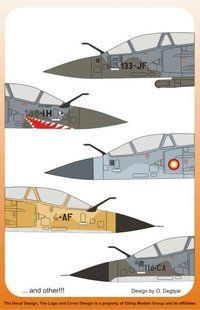 1/48 Декаль для самолета Mirage 2000D/N/-5DDA с маркировкой миссий (Authentic Decals 4866)