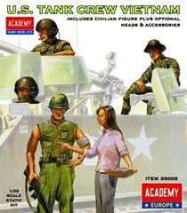 1/35 Американские танкисты во Вьетнаме + гражданские (Academy 35005), 5 фигур