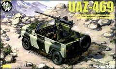 1/35 УАЗ-469 с 14,5-мм крупнокалиберным пулеметом КПВ (Military Wheels 3505) сборная модель