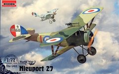 1/72 Nieuport 27c1 самолет Первой мировой (Roden 061) сборная модель